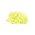 Macro shot of 11mm pale yellow acrylic open link connectors for DIY jewelry and accessories - 16*11mm (50 Pieces/20g) / Yellow