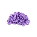 Macro view of purple acrylic open link connectors for DIY jewelry and glasses chains - 16*11mm (50 Pieces/20g) / Purple
