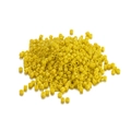 Bright lemon yellow 2mm seed beads for DIY jewelry making and embroidery craft projects - 1800 Pieces (0.7mm Hole) / Dark Yellow