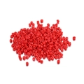 Vibrant red 2mm matte glass seed beads for DIY jewelry making and handicraft projects - 1800 Pieces (0.7mm Hole) / Red