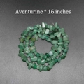 Polished 16-inch natural green aventurine irregular stone bead strands for DIY jewelry - Aventurine Jade