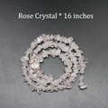 Irregular 16-inch rose crystal quartz stone beads for DIY jewelry making and crafts - Rose Quartz
