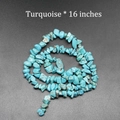Irregular 5-8mm natural turquoise stone chips beads for DIY jewelry, 16 inch strand - Turquoise