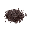 Macro view of 2mm dark brown cylindrical glass seed beads for DIY jewelry making - 1800 Pieces (0.7mm Hole) / Chocolate