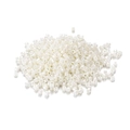 Polished white 2mm cylindrical delica seed beads with pearl luster for DIY jewelry - 1800 Pieces (0.7mm Hole) / Pearl White