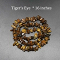 Natural 16-inch Tiger's Eye irregular crystal stone beads for DIY jewelry making - Tiger's Eye
