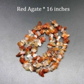 Irregular 16 inch red agate crystal gravel beads for DIY jewelry making - Red Agate