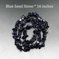 Blue Sandstone gravel beads strand 16 inches for DIY jewelry making accessories - Blue Sandstone