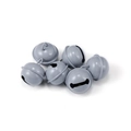 Set of light gray painted metal bells for DIY crafts and pet collar accessories - 21.5*18mm (6 Pieces/Pack, 16g) / Gray