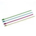 Colorful 11cm metal ball bead chains in green, blue, pink and yellow for DIY keychain - 11.5cm * 2.4mm (20 Pieces/Pack) / Multicolor