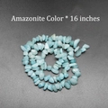 Natural light blue Amazonite irregular gravel stone beads in 16 inch strand for DIY - Amazonite Color