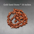 16-inch irregular gold sand stone chip beads for DIY jewelry and bracelet making - Gold Sandstone