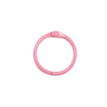 Anneau de reliure en métal rose 30mm pour feuilles volantes avec mécanisme articulé - Rose