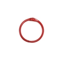 Anneau de reliure en métal rouge 30mm pour fiches et carnets de notes - Rouge