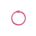 Anneau de reliure rose de 30mm en métal revêtu pour feuilles mobiles avec charnière - Rose rouge