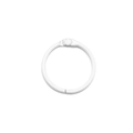Anneau de reliure blanc de 30mm avec finition métallique et charnière pour reliure de papier - Blanc
