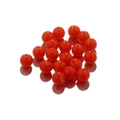 Orangefarbene runde Harzperlen mit Marmorierung für DIY-Schmuckherstellung - 10mm (10 Stk./Packung) / Dunkelorange