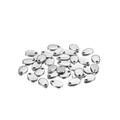 Teardrop shaped silver stainless steel charms with polished mirror finish for DIY jewelry - 5*8mm (20 Pieces/Pack) / Teardrop Shape - Steel Color