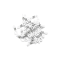 White silicone and silver metal spring ends for eyeglass and mask chains - 22*6mm (50 Pieces/Pack) / White