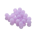 DIY amber-like lavender acrylic round beads with soft polarized glow for jewelry making - 6mm (10 Pieces/Pack) / Transparent Purple
