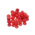 Polished red round synthetic agate beads for DIY jewelry making and threading - 6mm (10 Pieces/Pack) / Transparent Red