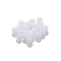 Polished white translucent round agate beads for DIY jewelry and beaded crafts - 6mm (10 Pieces/Pack) / Clear White