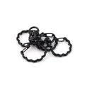 Set di 4 moschettoni neri a forma di nuvola per portachiavi fai da te in metallo - Forma di orso 34mm*21.6mm*9mm / Nero