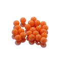 Polished bright orange acrylic imitation amber loose beads for DIY jewelry making - 6mm (10 Pieces/Pack) / Light Orange