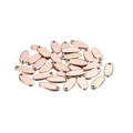 Mirror polished rose gold oval stainless steel pendants with double holes for DIY jewelry - 5*12mm 20 Pieces / Oval Rose Gold