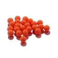 Vibrant orange acrylic round spacer beads with holes for DIY jewelry and bracelet making - 6mm (10 Pieces/Pack) / Orange