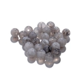 DIY grey marble acrylic round beads for necklace and bracelet jewelry making - 6mm (10 Pieces/Pack) / Gray