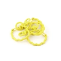 Chiusura a moschettone a fiore giallo rotante per portachiavi e accessori fai-da-te - Giallo