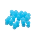 Translucent light blue acrylic round beads with central drill holes for DIY jewelry making - 6mm (10 Pieces/Pack) / Jade Blue