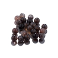 DIY smooth round beads with brown and grey marble texture for jewelry making - 6mm (10 Pieces/Pack) / Dark Gray