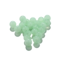 DIY loose acrylic round beads in light green amber style for bracelets making - 6mm (10 Pieces/Pack) / Transparent Jade Green