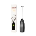 Black electric handheld milk frother and egg beater with original white packaging - Black