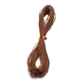 Cordino cerato a tre fili marrone scuro da 1mm per gioielli fai-da-te 10m - 10m / Marrone