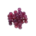 Polished deep rose pink translucent round beads with center hole for DIY jewelry making - 6mm (10 Pieces/Pack) / Deep purple