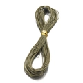 Cordino cerato intrecciato verde militare 1mm per gioielli fai da te con legaccio oro - 10m / Verde Grigastro