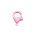 Pink 25mm plastic lobster clasp for DIY jewelry and candy colored keychain accessories - 10 Pieces/Pack (Aperture 2mm) / Pink