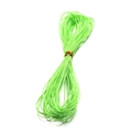 Cordino cerato intrecciato a 3 capi da 1 mm verde acceso per gioielli fai da te - 10m / Verde Fluorescente