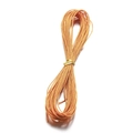 Cordino cerato intrecciato da 1mm giallo zenzero per gioielli fatti a mano e fai-da-te - 10m / Cachi