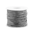 DIY jewelry making supplies 5m silver stainless steel fine cable chain on white spool - Gunmetal