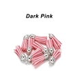DIY jewelry tassels in dark pink with silver metal caps for necklaces and earrings - Silver Cap (38mm) / Deep Pink