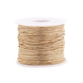Golden fine snake chain DIY jewelry making supplies wound on a white spool roll - KC Gold
