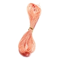 Cordino cerato intrecciato 1mm rosa pesca per la creazione di gioielli fai da te - 10m / Arancione Chiaro