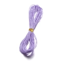 Cordino cerato color lavanda 1mm con laccetto dorato per intreccio gioielli DIY - 10m / Viola Chiaro