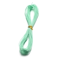 Cordino cerato intrecciato verde menta 1mm per gioielli con finitura lucida - 10m / Verde Macaron