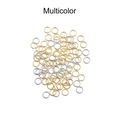 Multicolor DIY jump rings in gold and silver plating for jewelry making connections - 3mm (200 Pieces/Pack) / Multicolor
