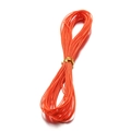 Cordino di cera intrecciato arancione vibrante da 1 mm per gioielli fai-da-te e artigianato - 10m / Arancione